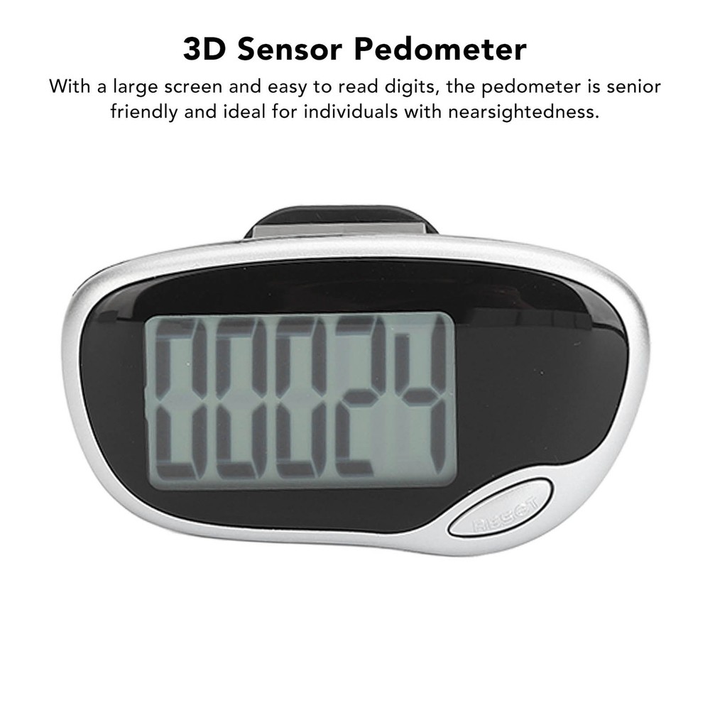 ♡ Walking Pedometer Large Digital Display Screen Accurate Step Counter For