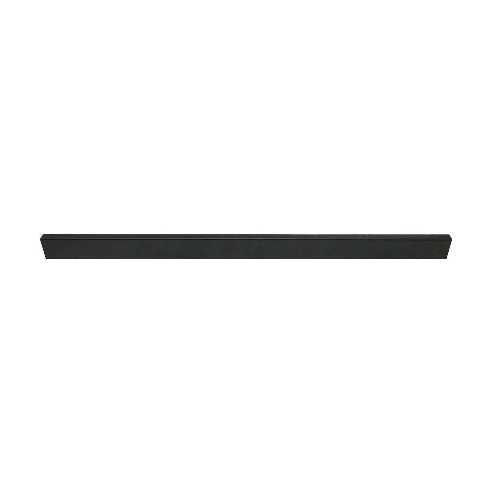 Matte Black 24'' Industrial Pipe Rectangular Tubing Hangrail Retail Display