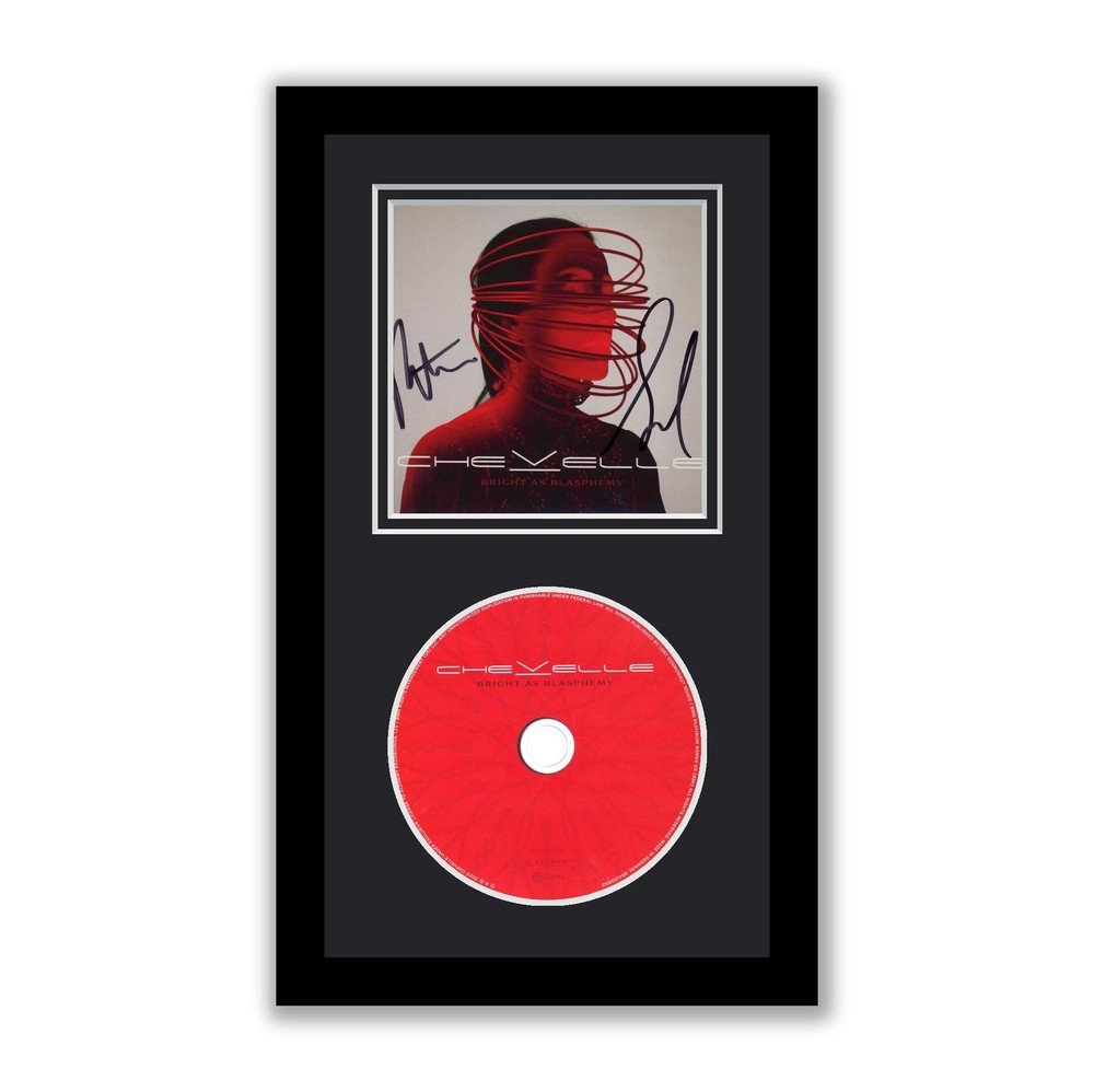Chevelle Autographed Signed Framed CD Bright as Blashphemy ACOA