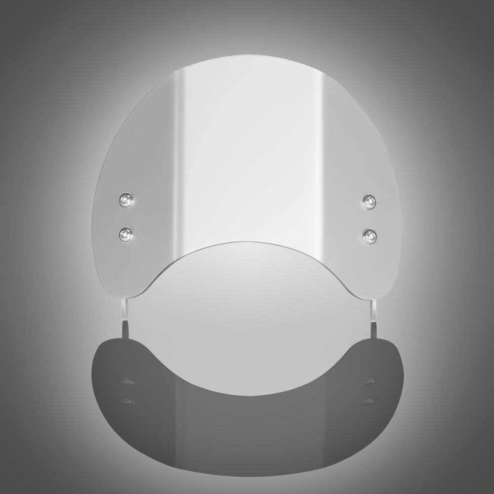 For HONDA MONKEY 125 2018-2025 Front Visor Aluminum Windshield SILVER