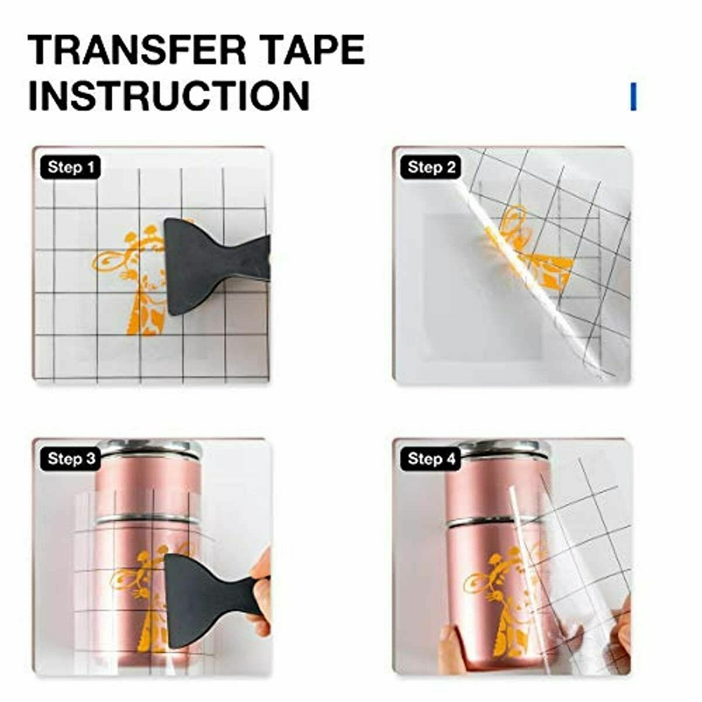 Clear application Transfer Tape With Grid For sign craft Adhesive Vinyl