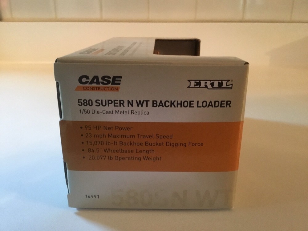 1:50 Scale Case 580 Super N WT Backhoe Loader by ERTL 14991