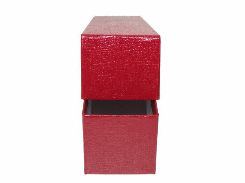9x2x2 Red Storage Box for 2x2 Coin Holders and Flips, Single Row 3 pack