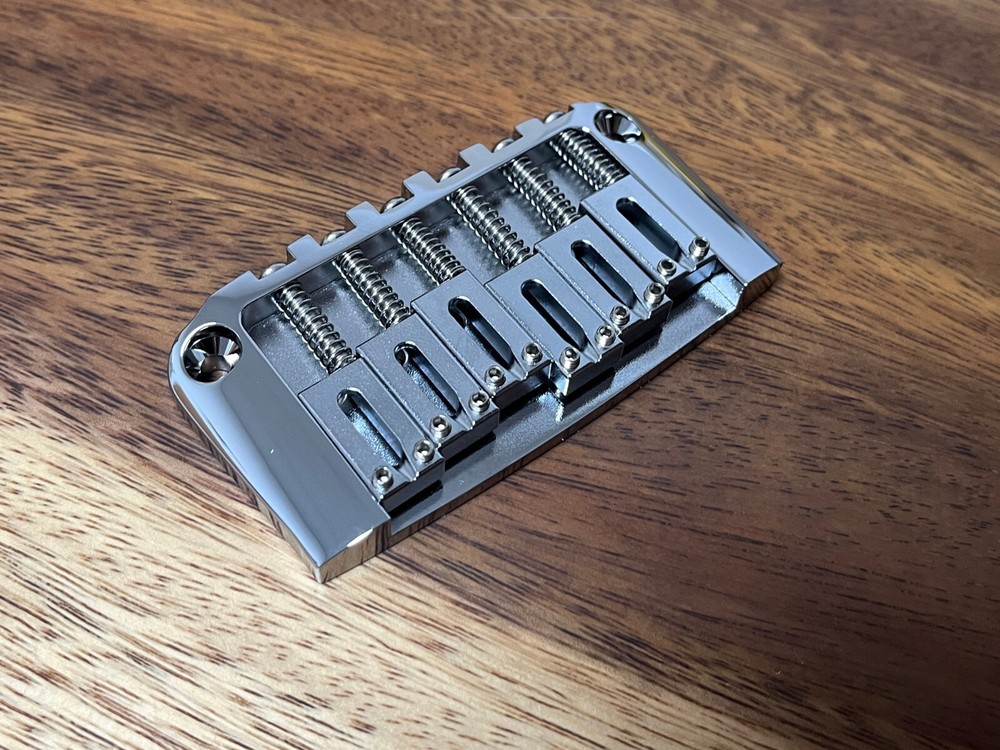 Hardtail Hard Tail Fixed Guitar Bridge 2-1/16'' spacing Chrome