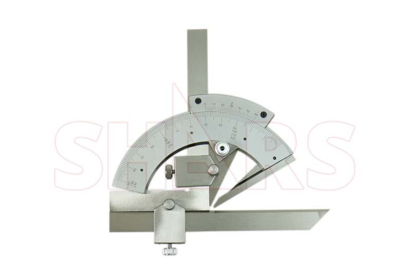 Shars 320 Degrees Universal Bevel Protractor Satin Chromed Stainless 2 Minute #}