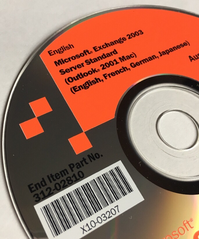 Microsoft Licensing 2003 Servers Server Applications 312-02810 Exchange Standard