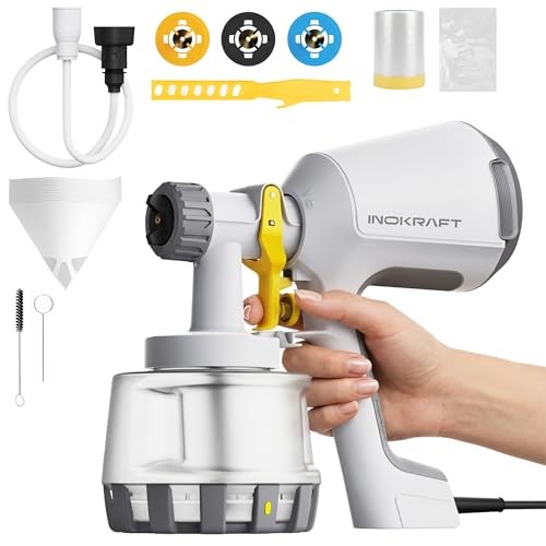 Paint Sprayer, Bob Vila Awards HVLP Sprayer Includes 3 Patterns & Deep-White