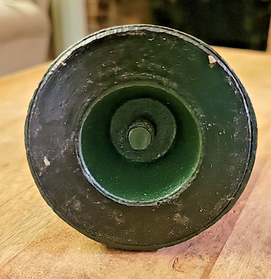 Vintage Cast Iron Apple String Holder Built In Cutter Hand Painted