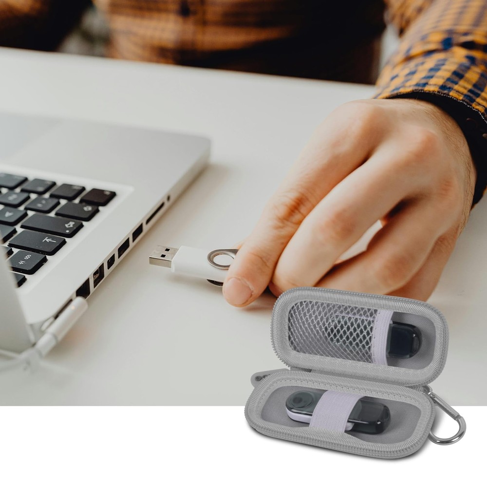 USB Flash Drive Case SD Card Holder Thumb Drive Memory Card Storage Grey