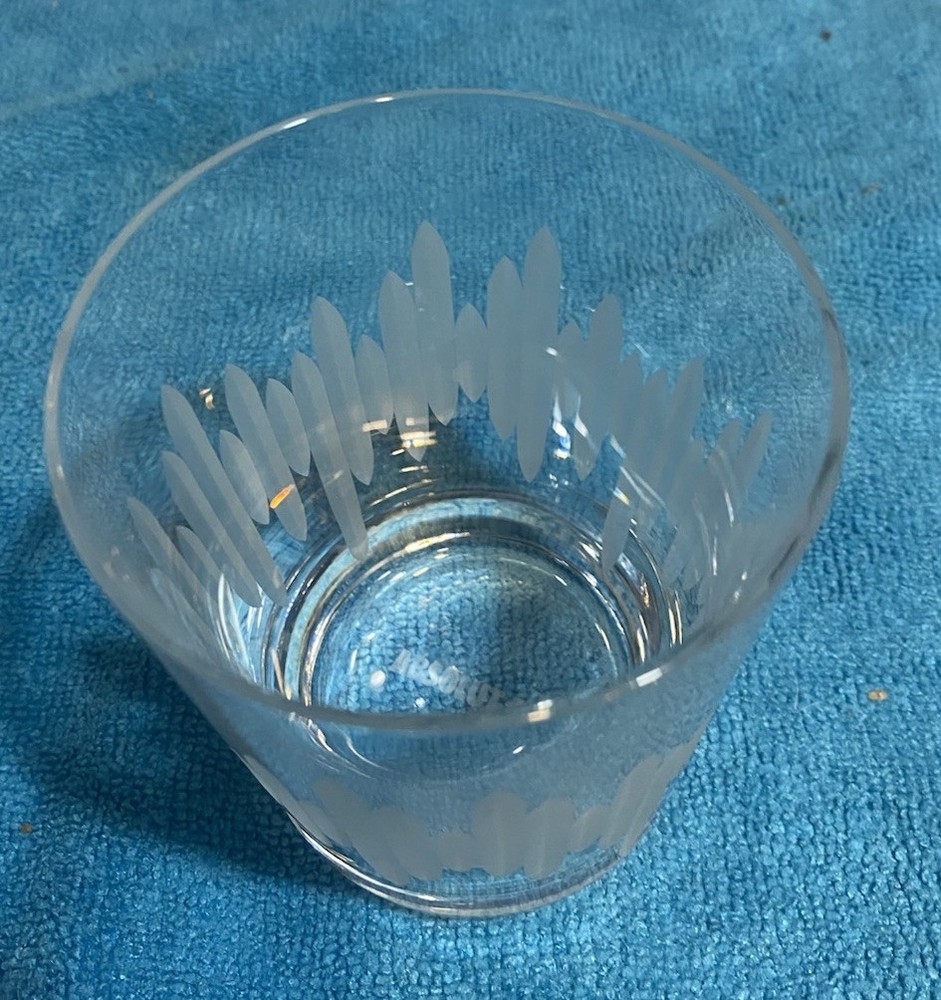 Replacement Absolut Elyx Whiskey, Glass ￼10oz 3.75”Tall, 3”D