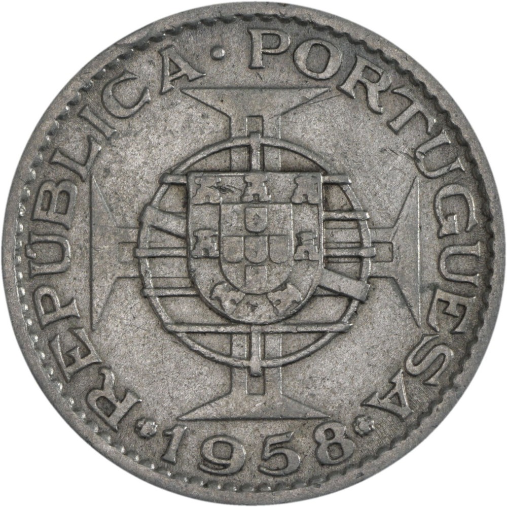 Timor: 60 Centavos Nickel Brass 1958 - VF