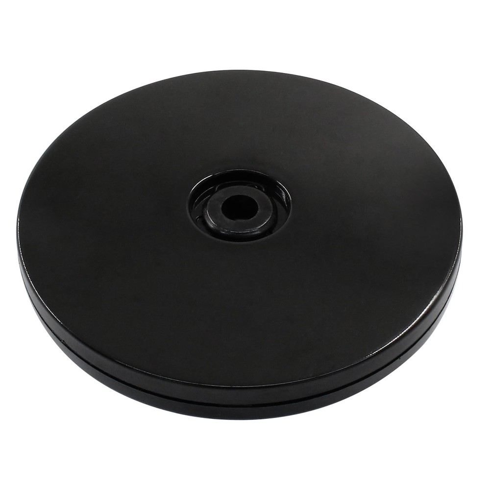 Small Mini Turntable Organizer 4 Inch, Black Acrylic Rotating 4
