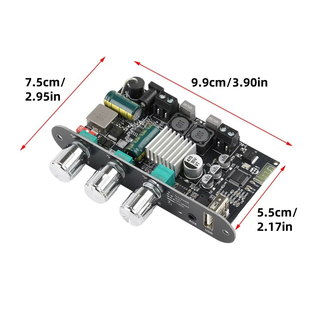 ZK-1001U Audio Power Amplifier Board Support Powerful Pair of Boxes Function