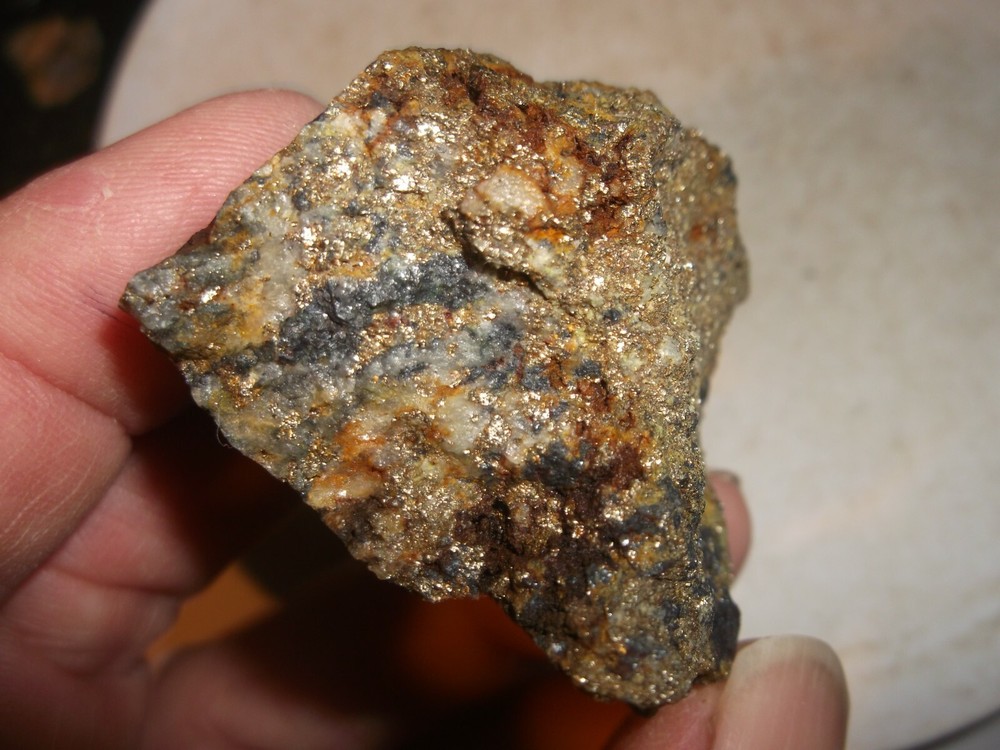 Gold, silver, copper, 92 grams samples ,ore high grade .