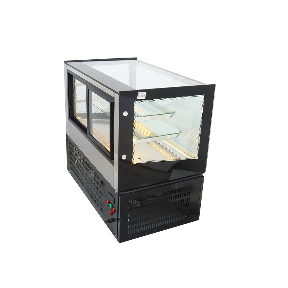 35.4" Refrigerated Cake Display Cabinet Bakey Fruit Showcase Display Case 220V