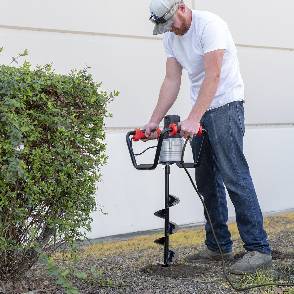 XtremepowerUS 1500W Electric Post Hole Digger Auger Digging With 6" Auger Bit