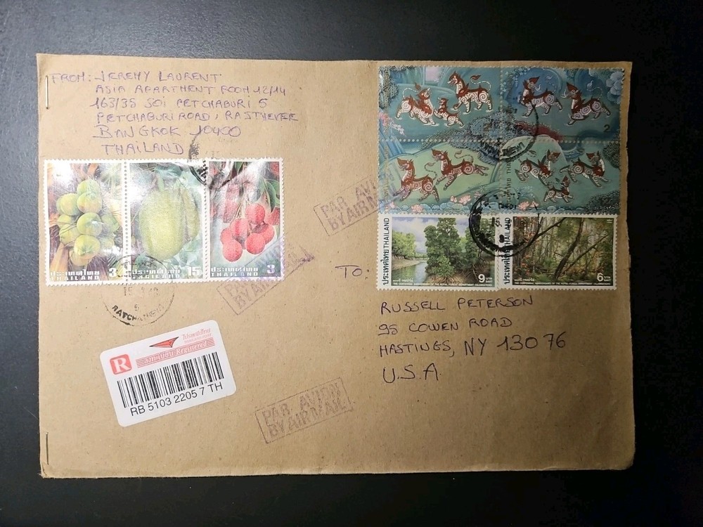2015 ENVELOPE FROM BANGKOK, THAILAND