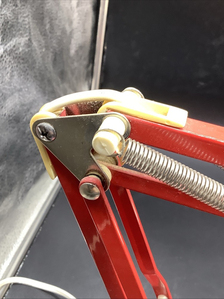 Red Vintage Articulated Light With Base Luxo?