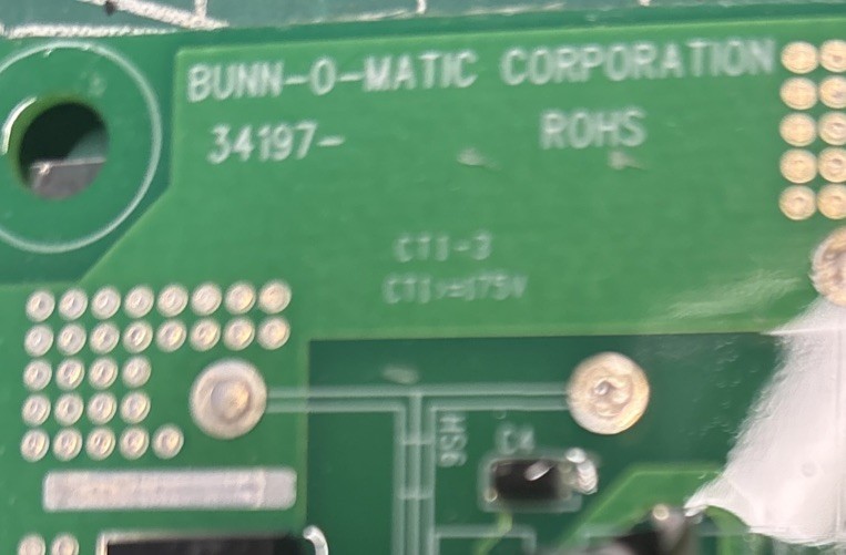 Bunn-O-Matic 34197 Control Circuit Board