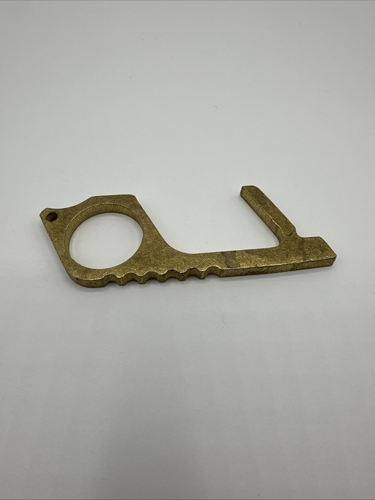 No Touch Brass Key Multi-purpose tool Avoid Contact W/Commonly Touched Surfaces