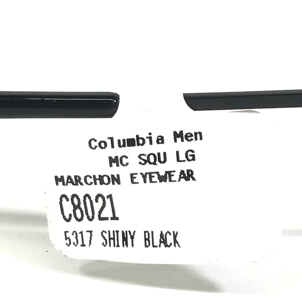 Columbia Eyeglasses Frames C8021 001 Black Rectangular Full Rim 53-17-140