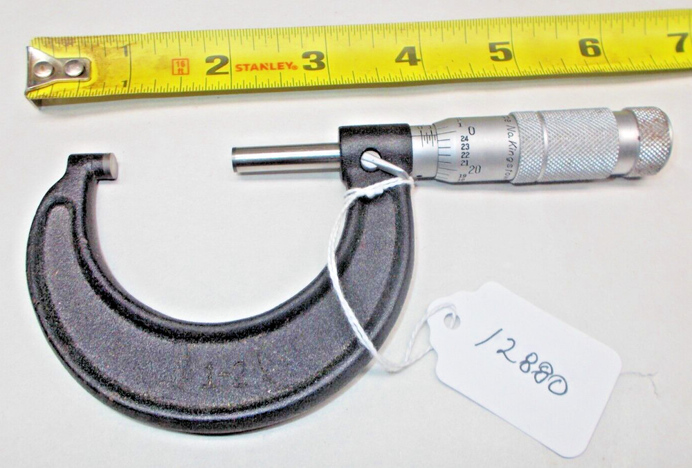 Brown & Sharpe Machinists 1 - 2" Micrometer (.0001") Spindle Lock, Thimble Stop