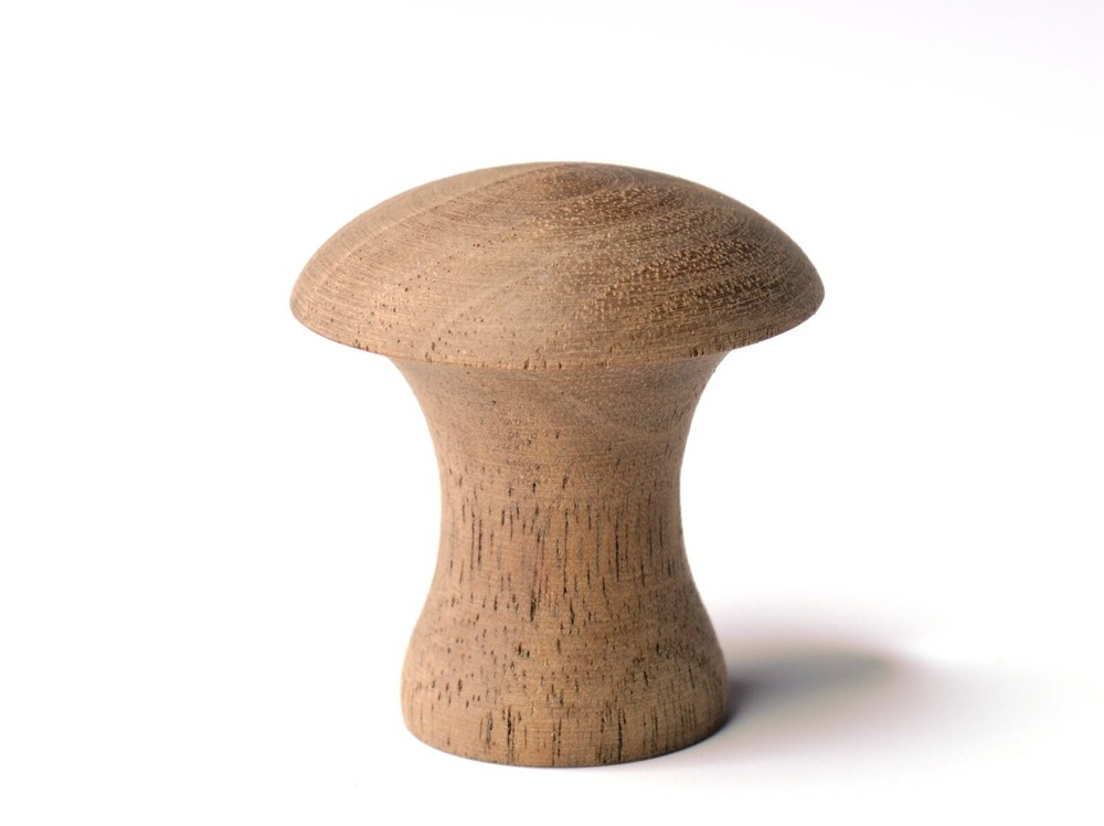 Qty 12 - Walnut Shaker Style Knobs for Cabinet Doors and Drawers