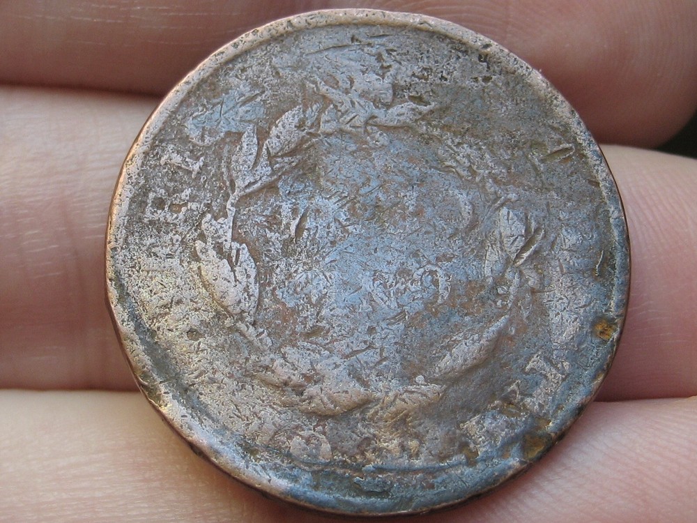 1835-1839 Matron Head Large Cent- Rotated Reverse Die Mint Error!