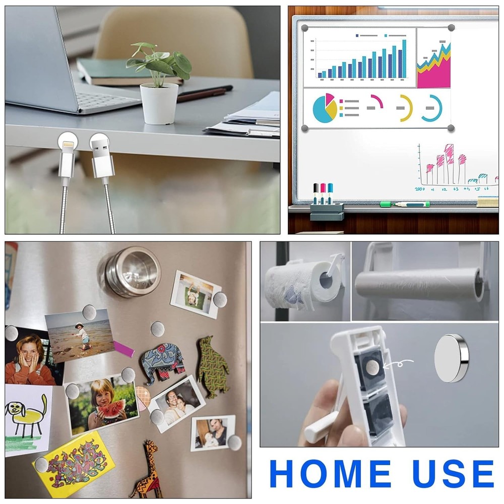 Durable 180-Pc Neodymium Magnets in Storage Case - Rust-Resistant & Compact