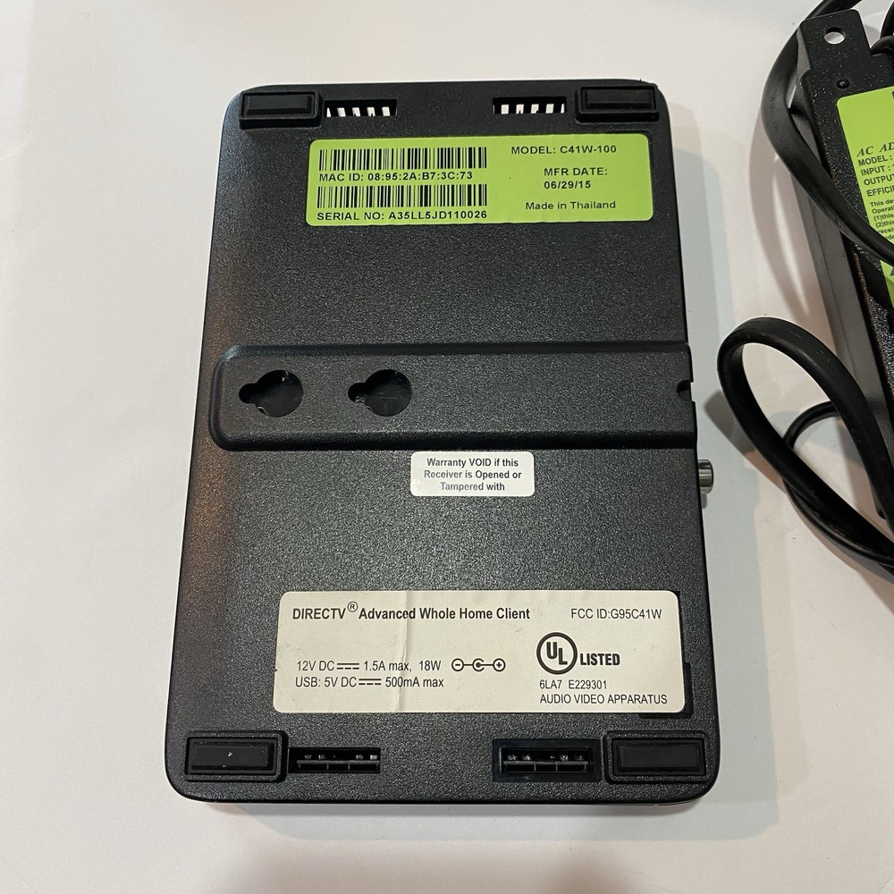 DIRECT TV ADVANCED WHOLE HOME CLIENT MODEL C41W-100 WITH AC ADAPTER