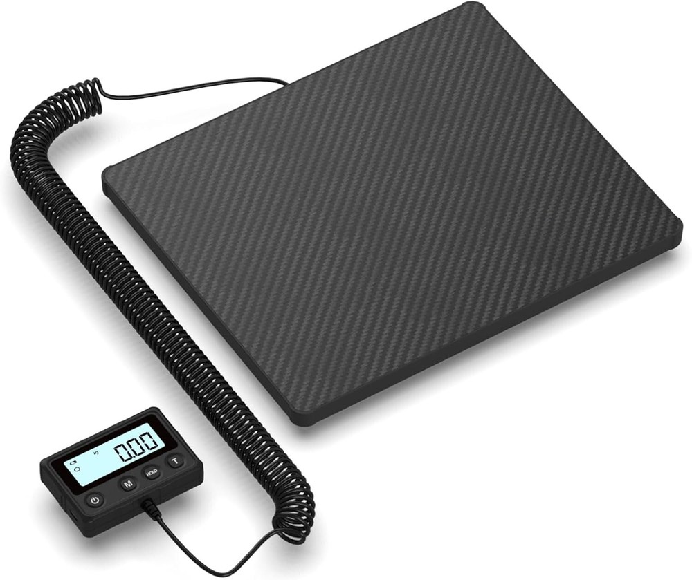 Compact LCD Postal Scale 440LB with Backlit Display - Ideal for Shipping Needs