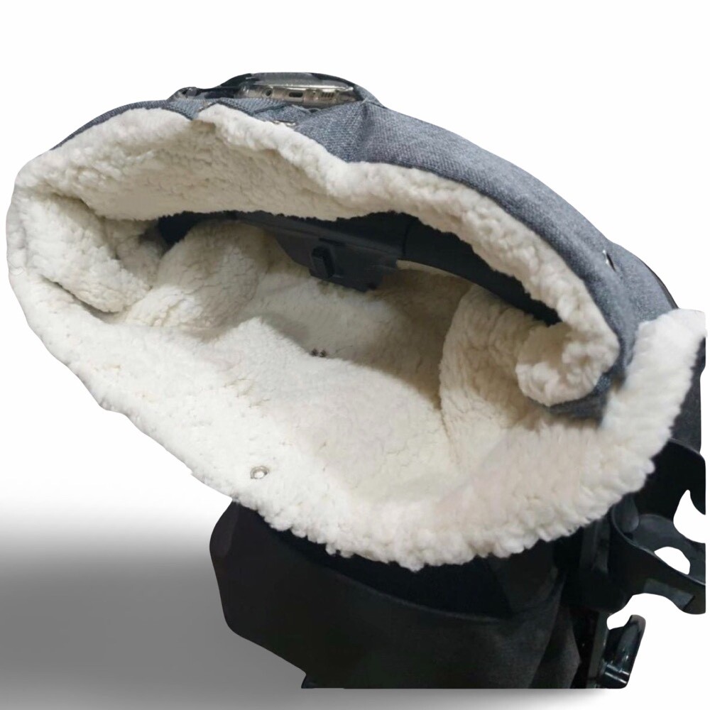 Stroller Hand Warmer with See through Phone Pocket, Stroller handle cover