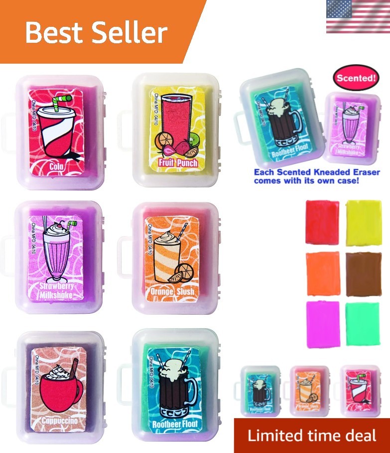 Durable Mini Food Scented Erasers Assorted Pack – 36 Delightful Designs for Fun
