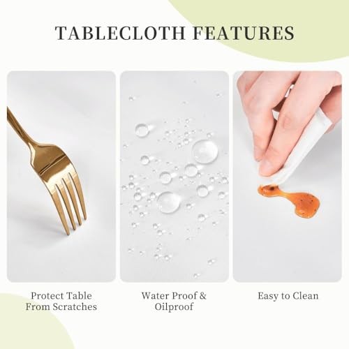 Square Table Cloth, Home Decorative Tablecloth with 24" x 24" (Square) Black