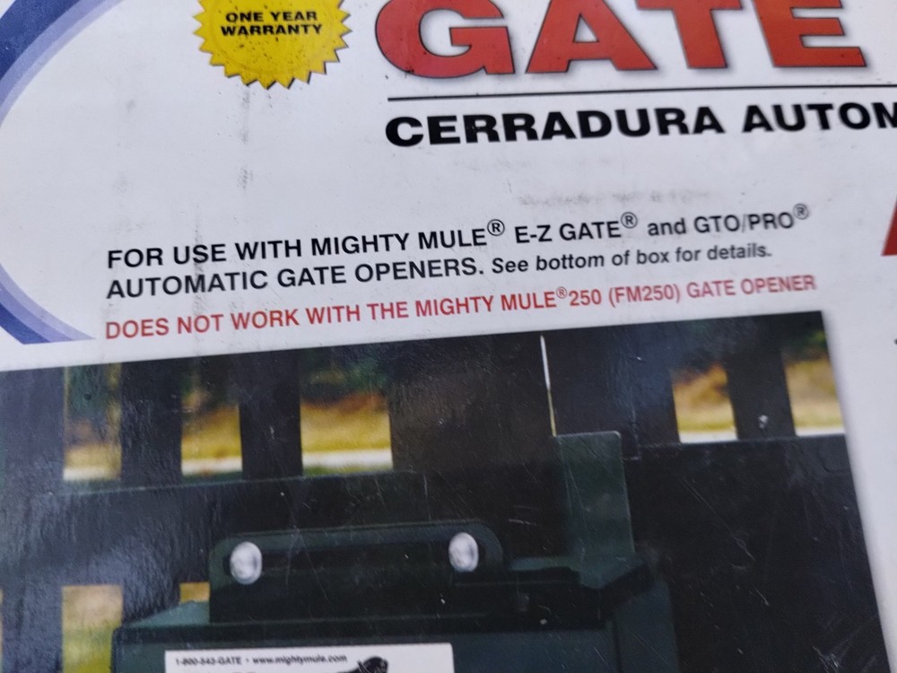 Mighty Mule Automatic Gate Lock for E-Z Gate And GTO/PRO NEW READ DESCRIPTION