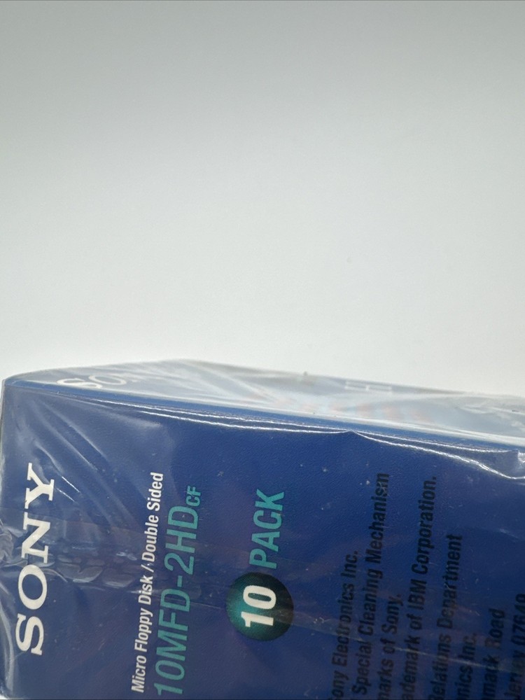10-Pack SONY 3.5" Micro Floppy Disk/Double Sided 1.44MB 10MFD-2HD IBM Formatted
