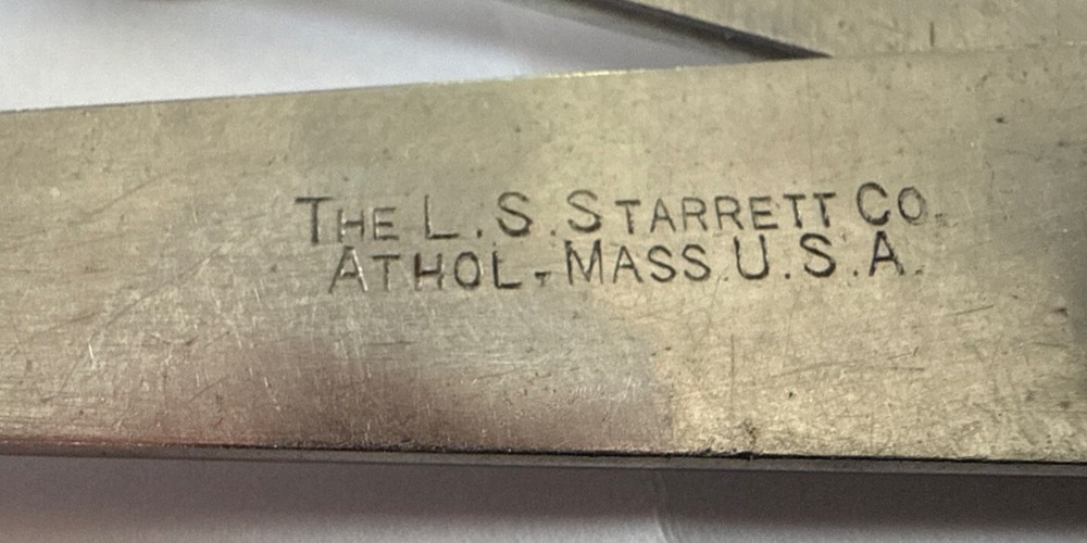 Vintage Starrett Inside/ Outside Adjusting Joint Calipers