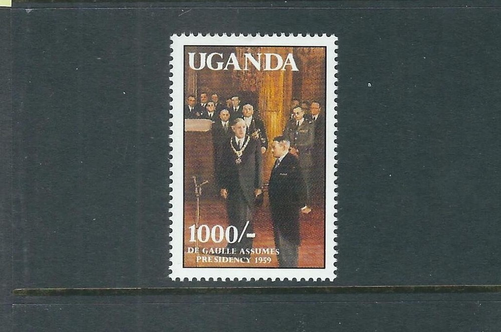 Uganda SC # 935 Charles Degaulle . MNH