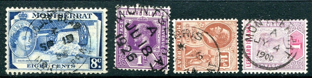 MONTSERRAT (18470) postmark/cancels