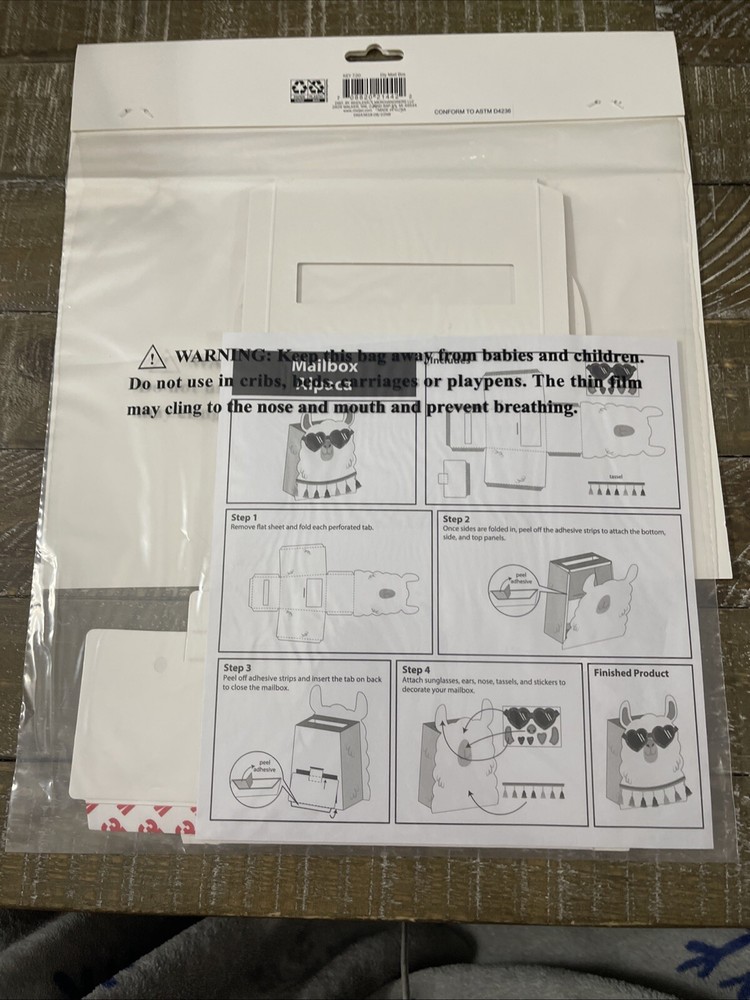 Valentines Day DIY Mail Box Kit Llama