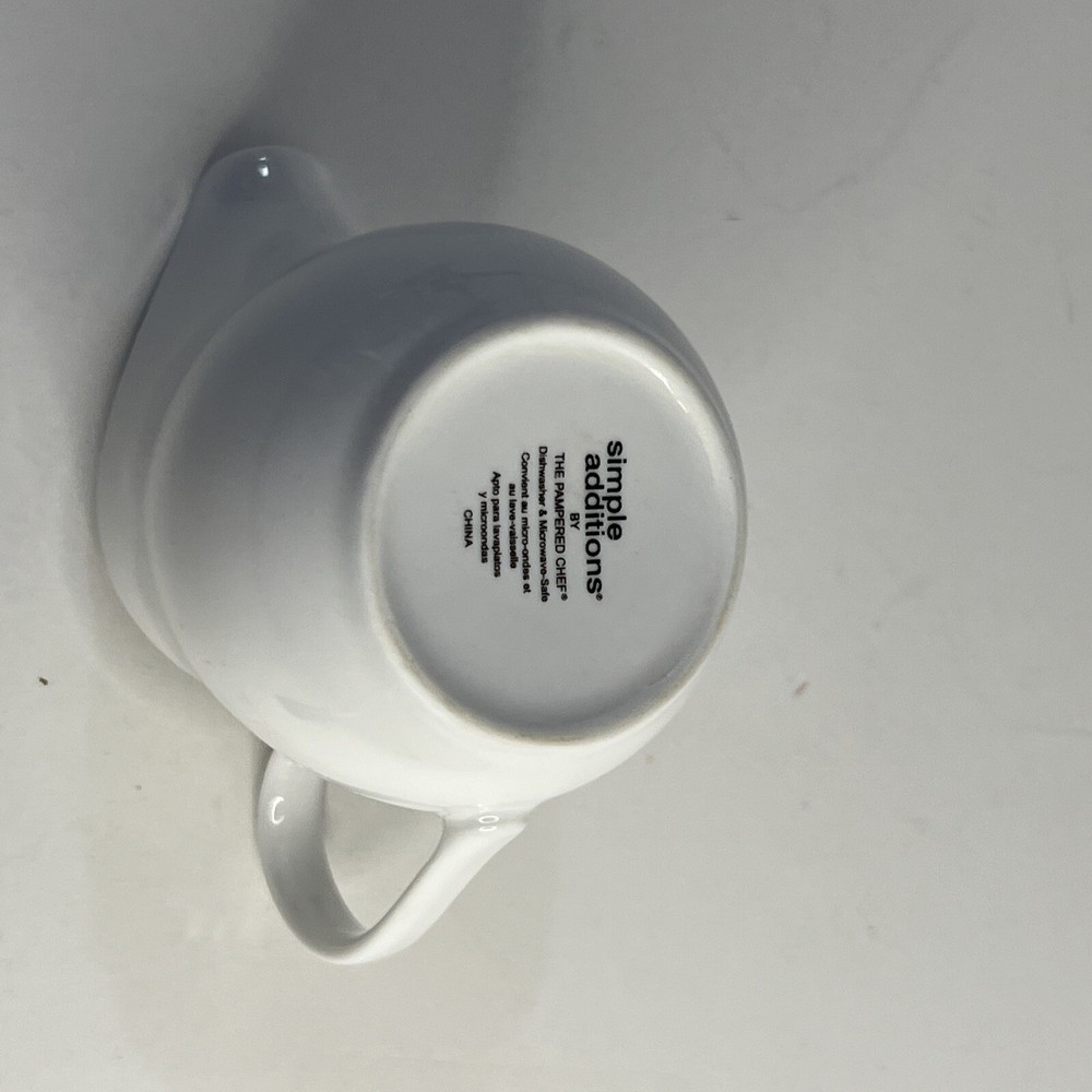 Pampered Chef White Ceramic Creamer #3111 replacement