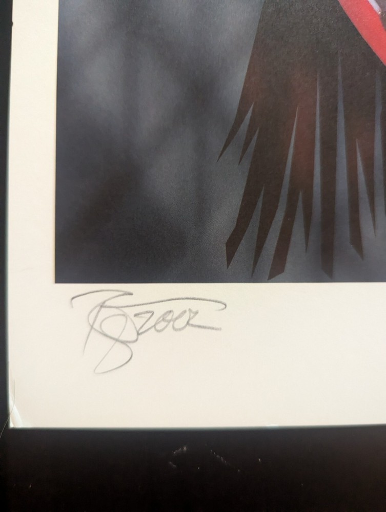 Signed 2002 David Bowie Ziggy Stardust, rex ray signed and numbered Lithograph