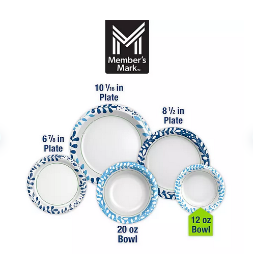 Member's Mark Ultra Dessert/Snack Paper Plates, ( Select Type & Size )
