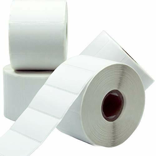 Thermal Labels for Zebra Barcode Printer 2.25x1.25 Perforated Rolls by Eucatus