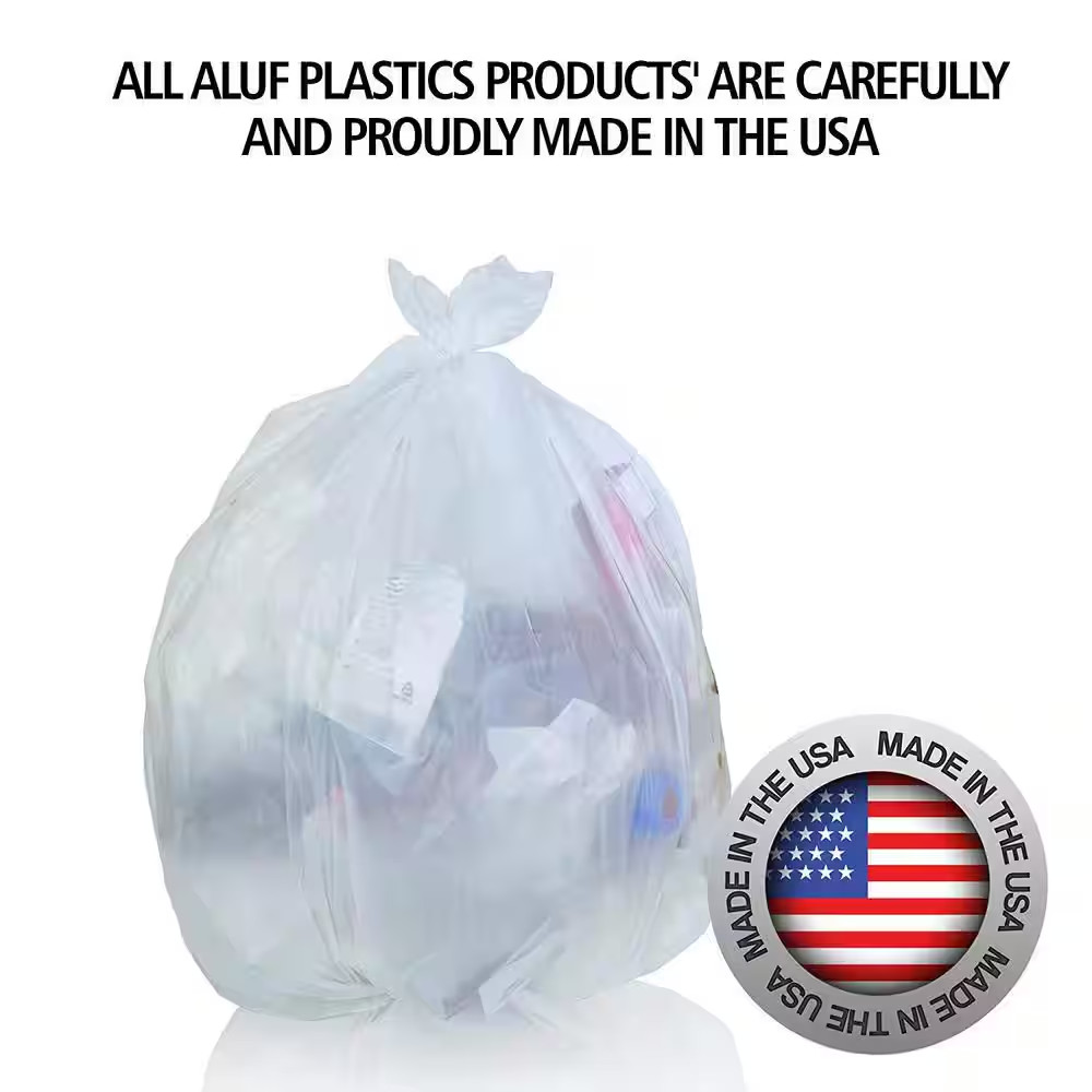 33 Gallon Clear High Density Source Reduction Trash Bag