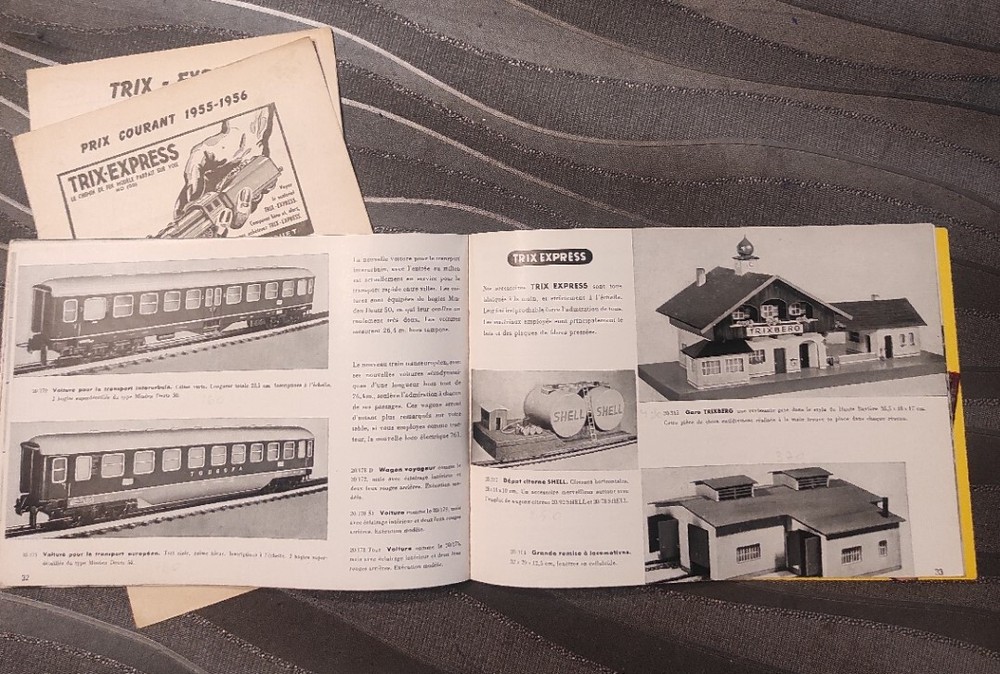 1955 TRIX EXPRESS catalogue + model railroad HO train tariff