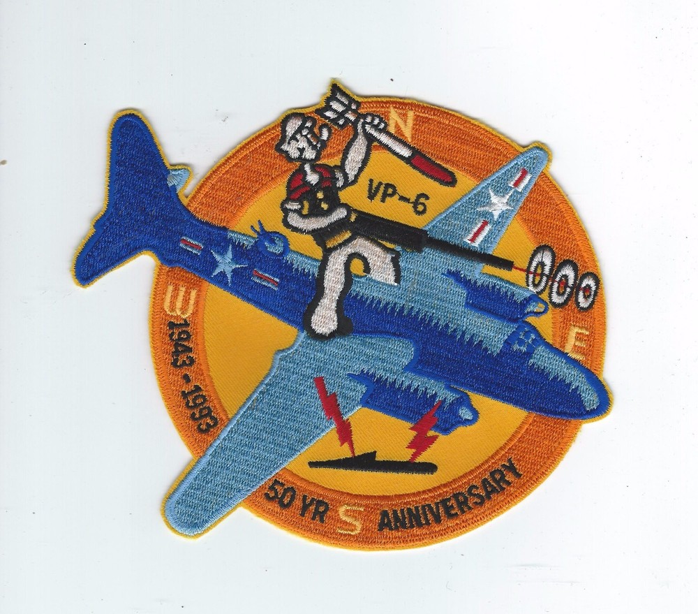 VP-6 50th ANNIVERSARY 1943-1993 patch