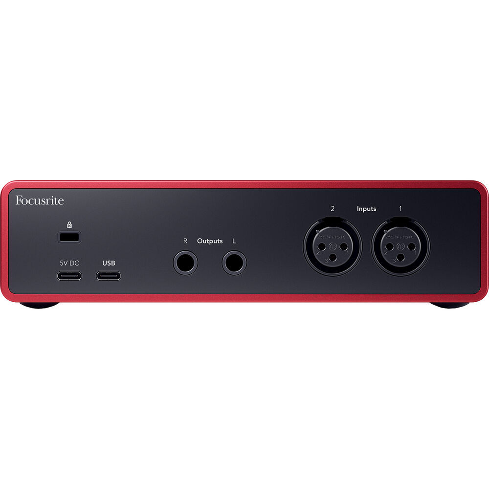 Focusrite Scarlett 2i2 USB-C Audio Interface 4th Gen w/ Microphone KIT & Cable