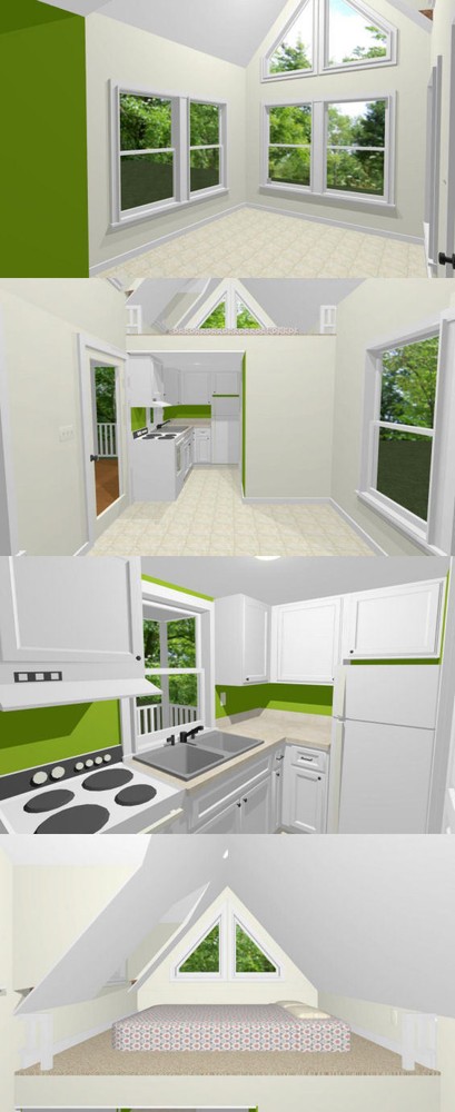20x10 Tiny House -- 281 sq ft -- PDF Floor Plan -- Model 2
