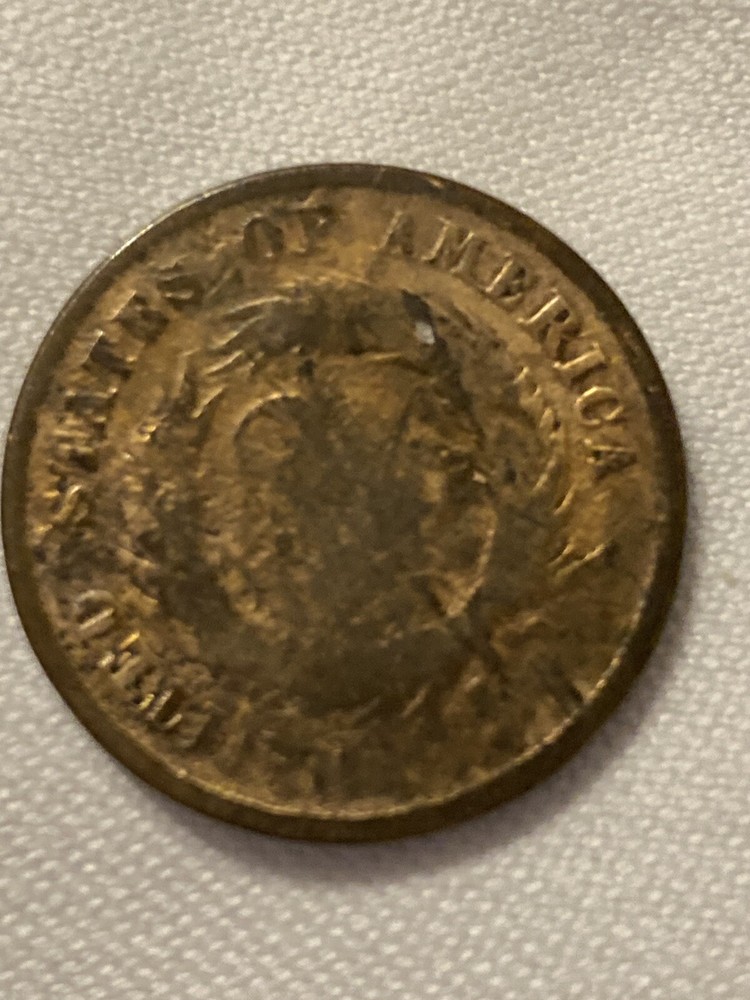 1865 US TWO CENT COIN
